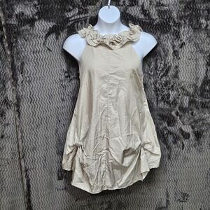 My Pretty Angel Tunic Dress Sz L Silk Blend Ruffle Coquette Ethereal Whimsical